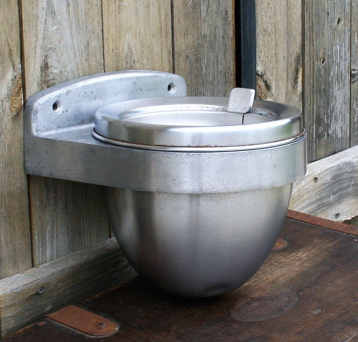 Industrial Wall Mounted Ashtray Vintage Duk It Ashtray Etsy