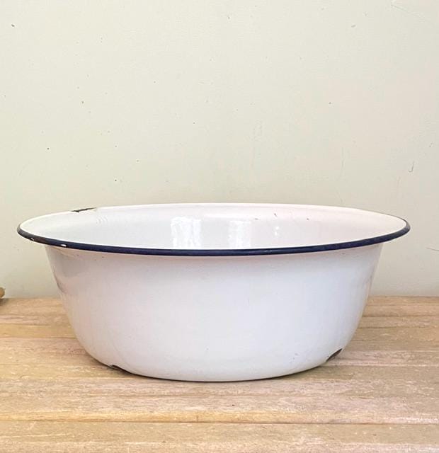 Vintage Enamel Wash Tub - Etsy