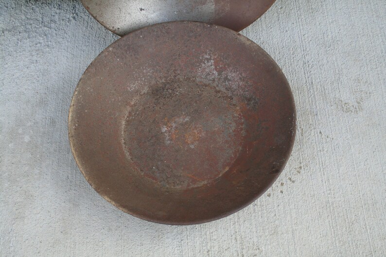 Antique Gold Mining Pans Set Of Two Gold Prospector Pans Etsy