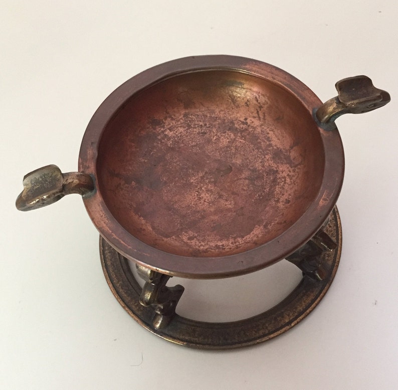 Brass Figural Tabletop Ashtray