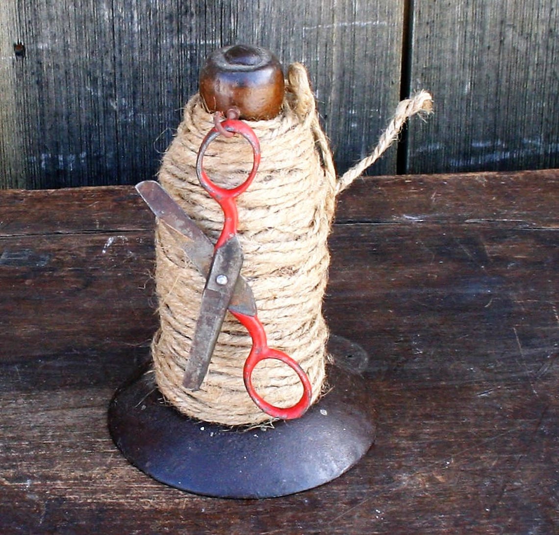 Hog Scraper Twine Holder Vintage Twine Holder With Vintage Etsy