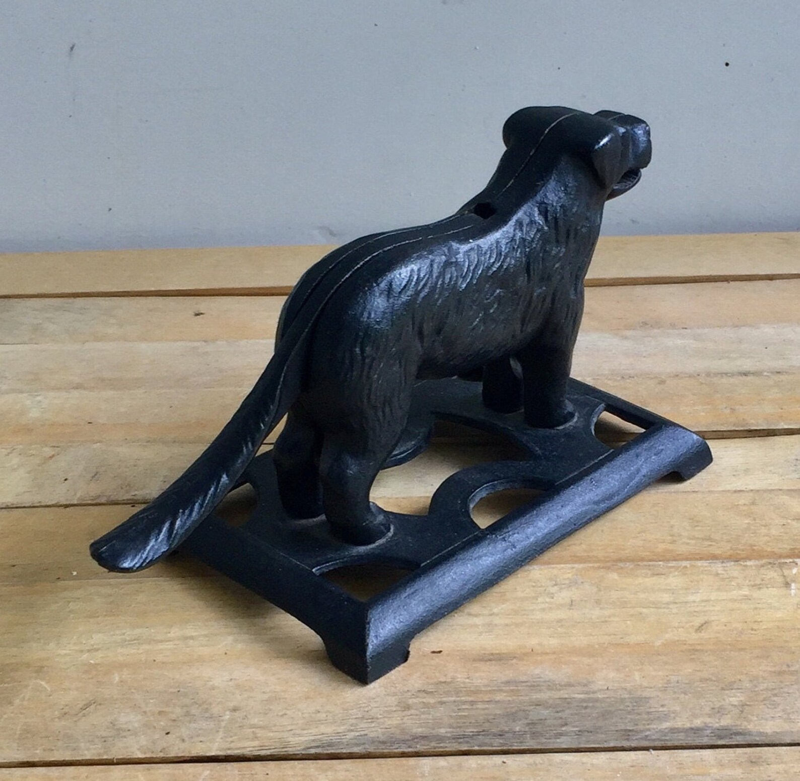 Vintage Cast Iron Dog Nutcracker Etsy