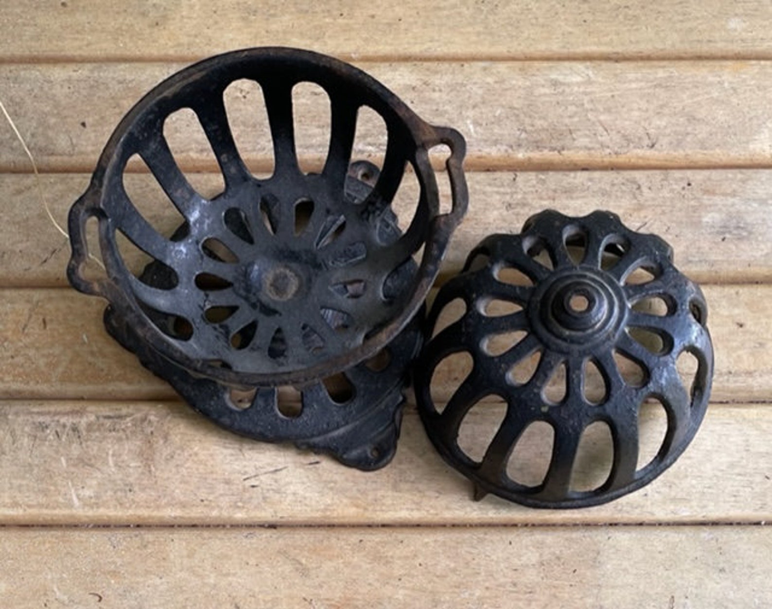 Vintage Cast Iron String Holder Tabletop Cast Iron Twine Etsy