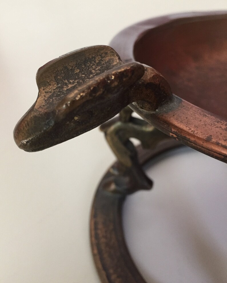 Brass Figural Tabletop Ashtray