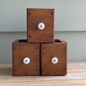 Set Of Three Vintage Drawers