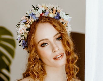 Meadow Bridal Dried Flower Crown Wedding Headband