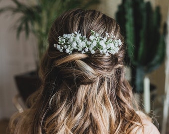 Peigne de mariée mariage Eva Gypsophila