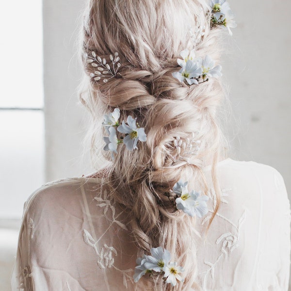 Épingles à cheveux fleur de mariage coquelicot