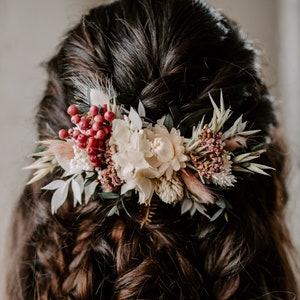 Wren Boho Dried Flower Bridal Wedding Headpiece