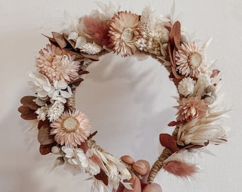 Bandeau de mariage couronne de fleurs séchées nuptiale Fae