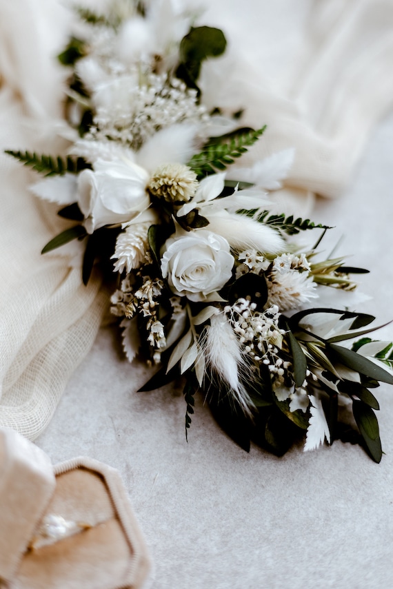Efeu-Eukalyptus getrocknete Blume Braut Kopfschmuck | Boho Hochzeit  Haarschmuck - Etsy.de