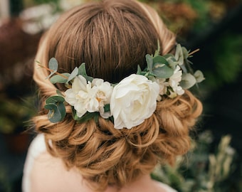 Verity Eucalyptus Wedding Bridal Hair Comb Accessory