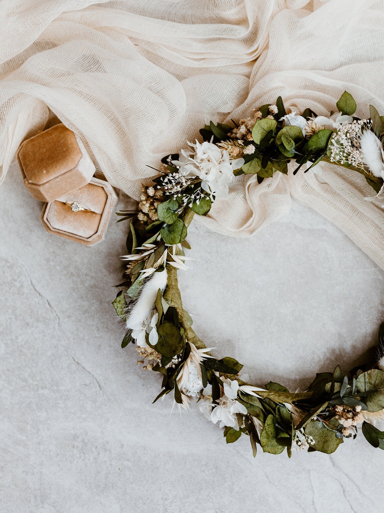 Aphrodite Bridal Foliage Flower Crown Wedding Headband - Etsy display picture 3