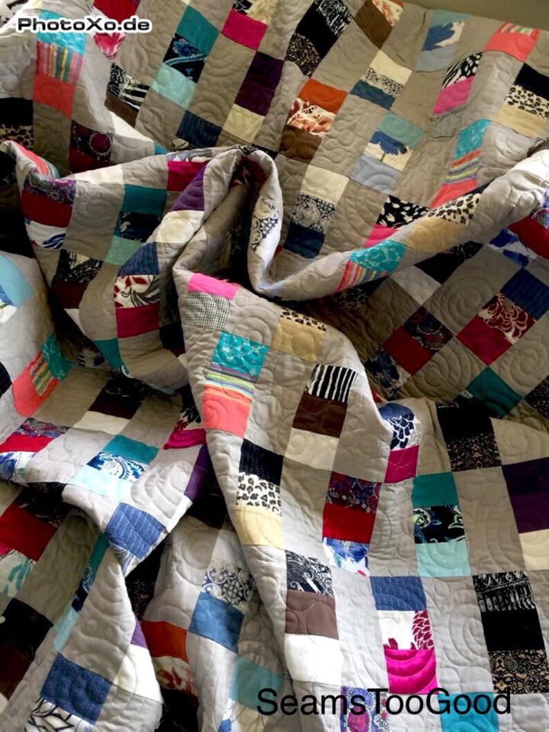 Custom Made Memory Quilt Made From Your Loved Ones Clothing. Etsy