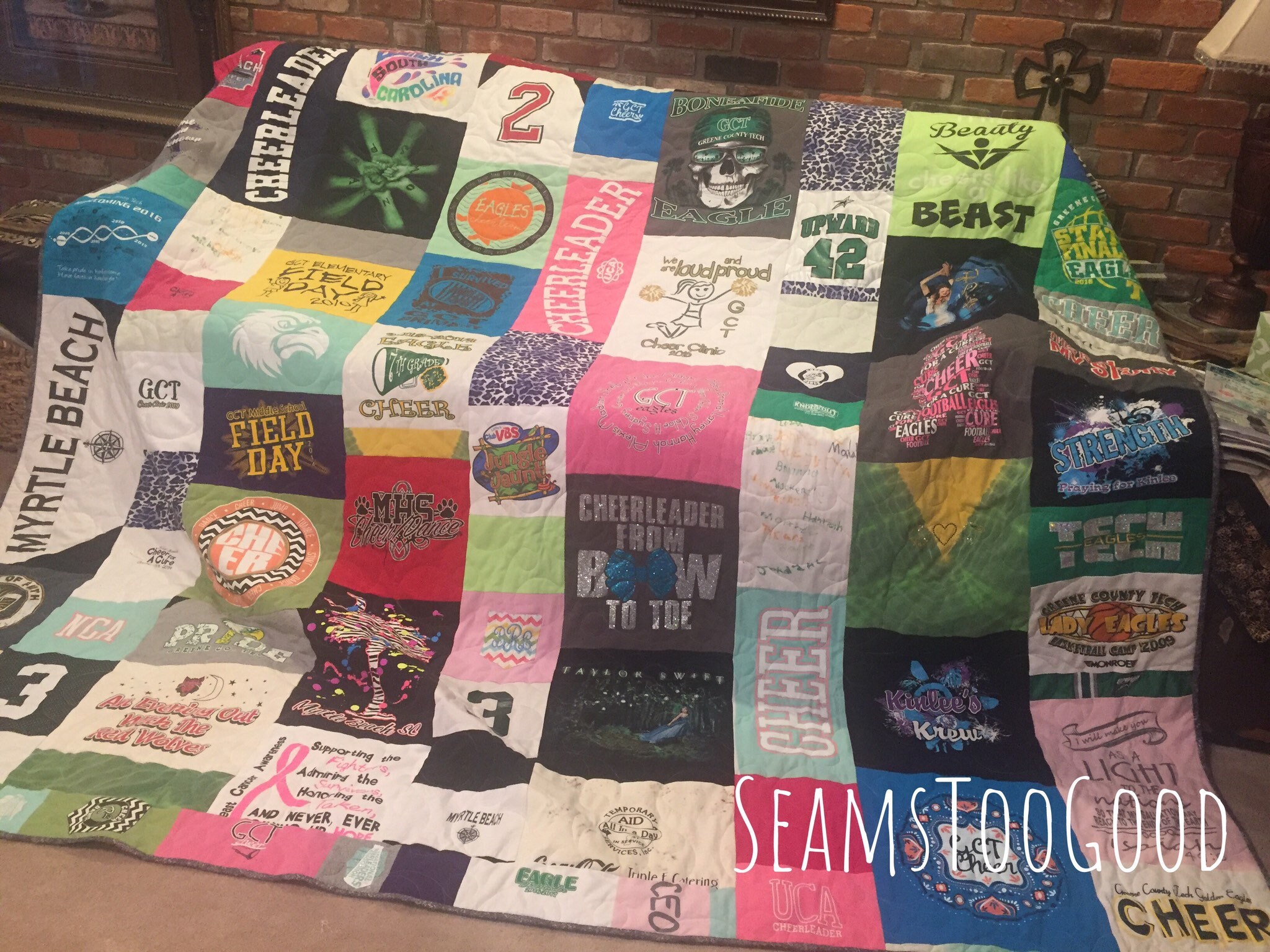 T shirt Memory quilt made from your loved ones T shirts Etsy