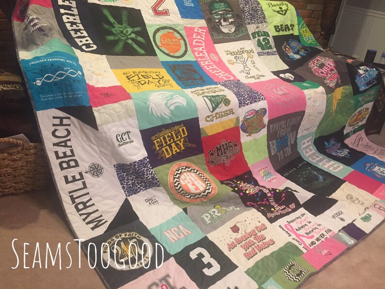 T shirt Memory quilt made from your loved ones T shirts Etsy