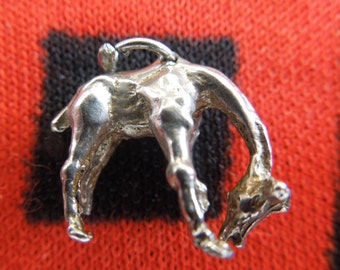 Sterling Giraffe Charm Figural Solid Cast Sterling Silver African Safari Giraffe Charm for Bracelet from Charmhuntress 04064