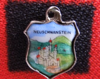Silver Plated High Angle View Neuschwanstein Castle Germany Photo Three Heart Charm Bracelets Silver Plated High Angle View Neuschwanstein Castle Germany Photo Three Heart Charm Bracelets