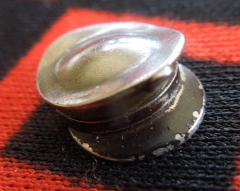 Sterling Enamel Military Officers Dress Hat Charm Army Dress Hat Sterling Silver Charm for Bracelet from Charmhuntress 07252