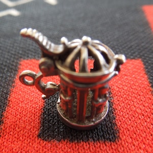 Opening Sterling Stein Charm German Beer Stein Beer Mug Open Work Sterling Silver Charm for Bracelet from Charmhuntress 05145