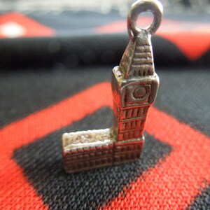 Sterling Big Ben Charm Palace Westminster Houses of Parliament Sterling Silver Charm for Bracelet from Charmhuntress 05595