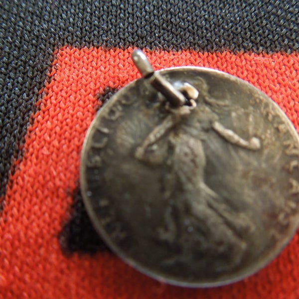 France 50 Centimes Coin Charm Silver Charm for Bracelet from Charmhuntress 05212