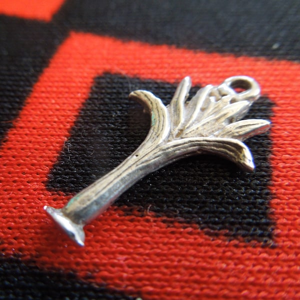 Silver Sheaf Of Wheat Charm Sterling Silver Charm for Bracelet from Charmhuntress 06671