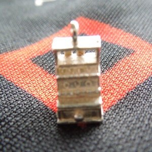 Sterling Cash Register Charm Vintage Cash Register Sterling Silver Charm for Bracelet from Charmhuntress 01774