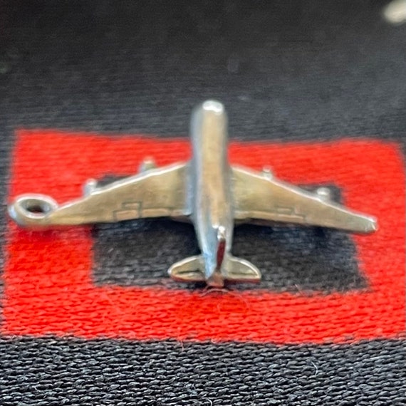Sterling Airplane Charm Figural Jet Airplane Silv… - image 8