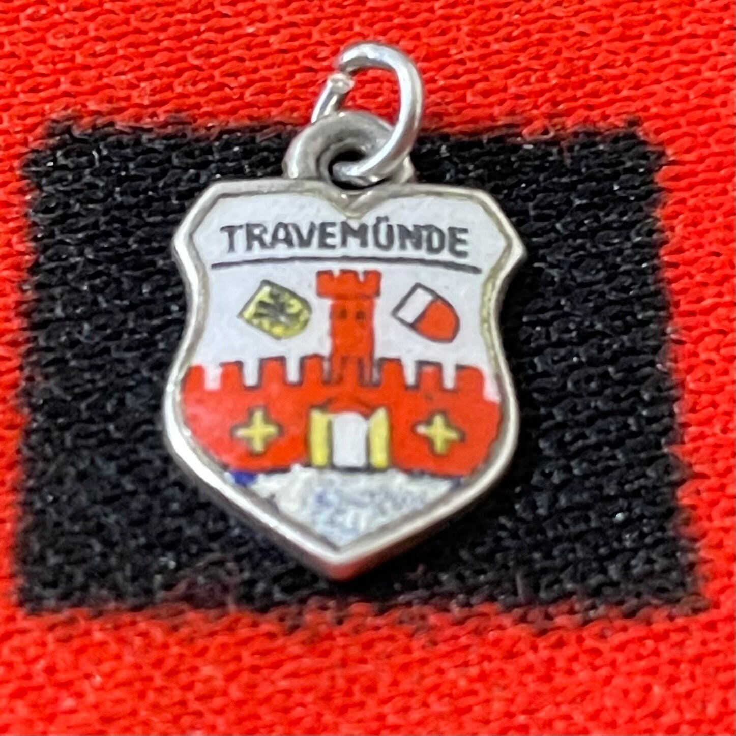 Silver Enamel Travemunde Charm Travemunde Coat of Arms