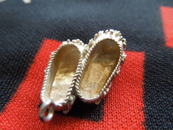 Sterling Ballet Shoes Vintage Pair of Ornate Ball… - image 5