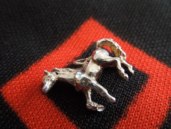 Sterling Horse Charm Cast Silver Horse Charm for … - image 2