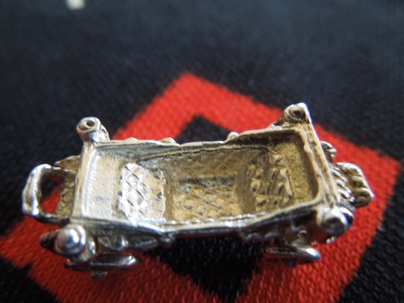 Sterling Coach Charm Vintage Detailed Moving Engl… - image 2