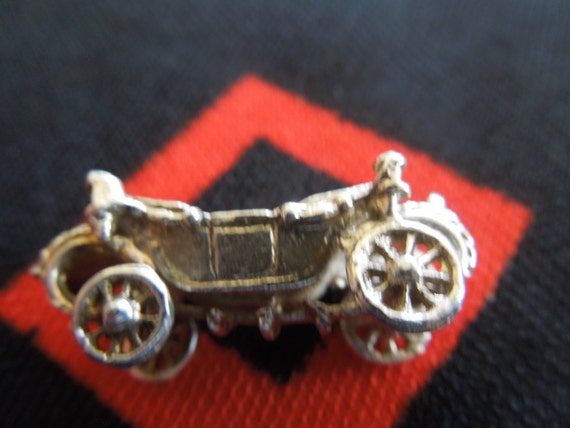 Sterling Coach Charm Vintage Detailed Moving Engl… - image 3