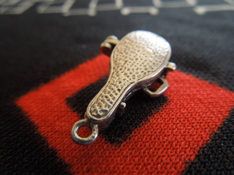 Sterling Opening CHIM Gangsters Violin Case Charm Opens To A Machine Gun Inside Sterling Silver Charm for Bracelet from Charmhuntress 05154