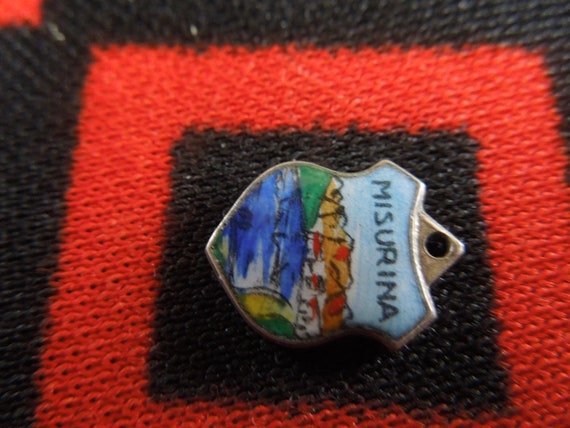 Enamel Silver Misurina Charm Lake Misurina Italy … - image 2