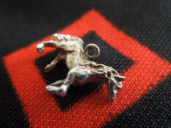 Sterling Horse Charm Cast Silver Horse Charm for … - image 5