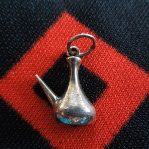 Sterling Coffee Pot Charm Coffee/Tea Pot Sterling Silver Charm for Bracelet from Charmhuntress 00409