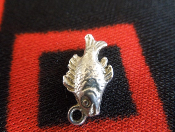 Sterling Fish Charm Vintage Silver Fish Charm for… - image 6