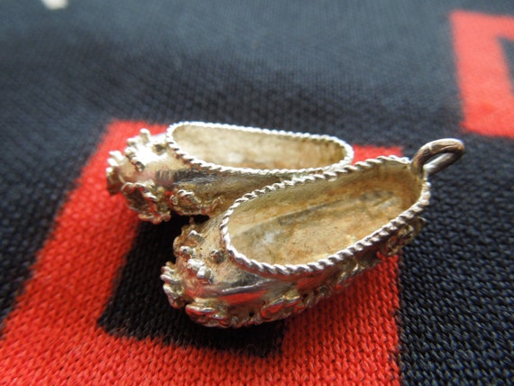 Sterling Ballet Shoes Vintage Pair of Ornate Ball… - image 1