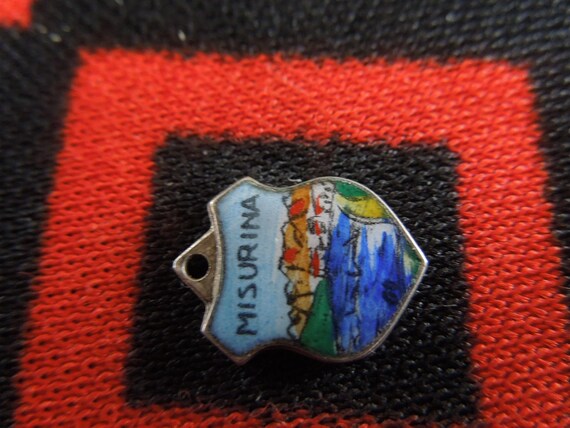 Enamel Silver Misurina Charm Lake Misurina Italy … - image 3