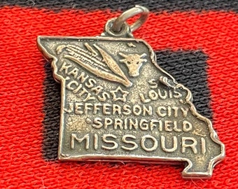 Sterling Missouri State Charm Sterling Silver Charm for Bracelet from Charmhuntress 07791