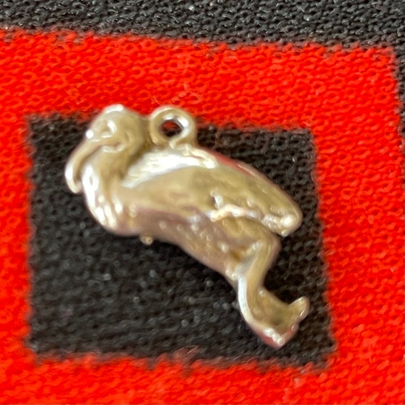 Sterling Flamingo Charm Flamingo Standing on One … - image 8