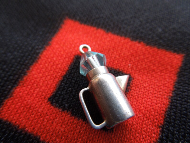 Sterling Coffee Pot Charm Vintage 40/'s Coffee Pot With Jeweled Top Sterling Silver Charm for Bracelet from Charmhuntress 02776