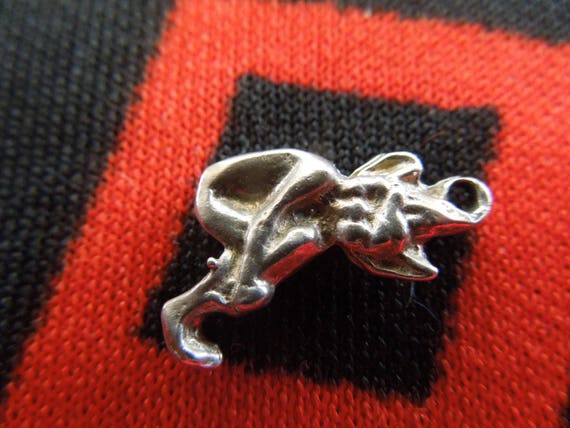 Sterling Pixie Charm Vintage Elf Pixie Sterling S… - image 2