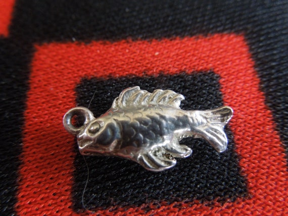 Sterling Fish Charm Vintage Silver Fish Charm for… - image 4