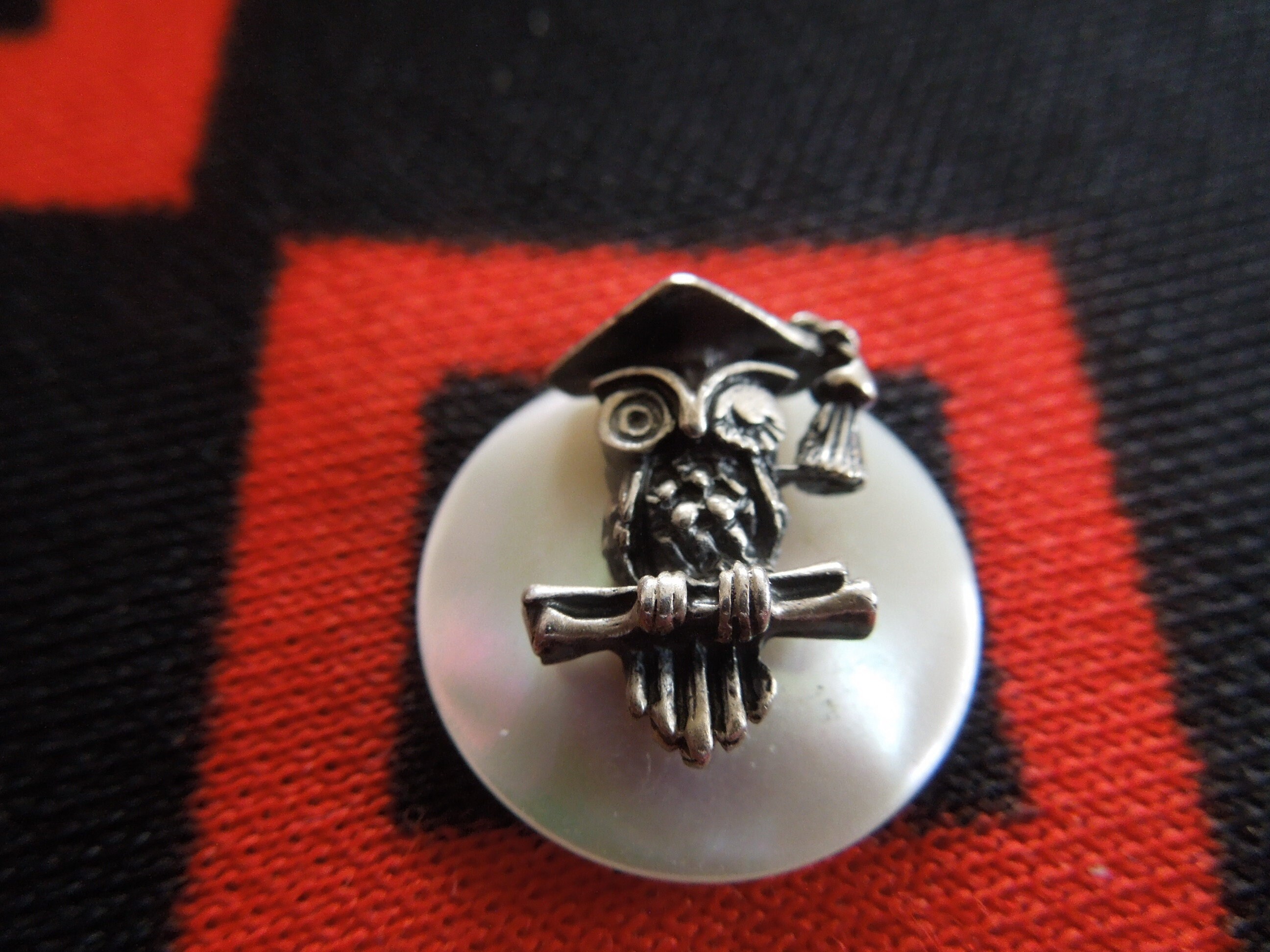 Sterling Graduation Owl Graduation Day Charm Sterling Silver Charm for Bracelet from Charmhuntress 0