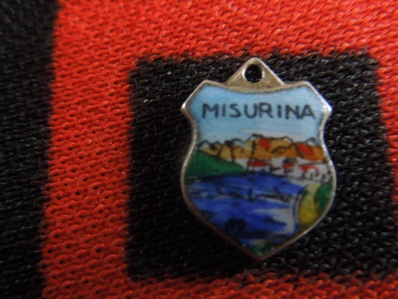 Enamel Silver Misurina Charm Lake Misurina Italy … - image 1