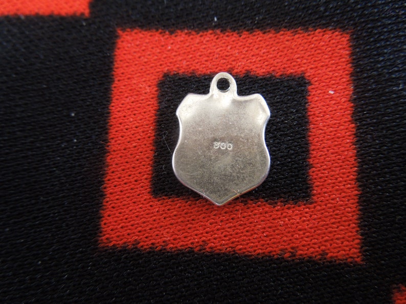 Enamel Silver Ruine Limburg Charm Ruins of Limburg Abbey Germany Scenic Travel Shield 800 Silver Charm for Bracelet from Charmhuntress 06940