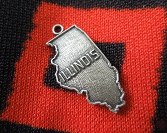 Sterling Illinois Charm The Prairie State Sterling Silver Charm for Bracelet from Charmhuntress 00301